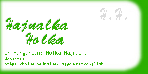 hajnalka holka business card